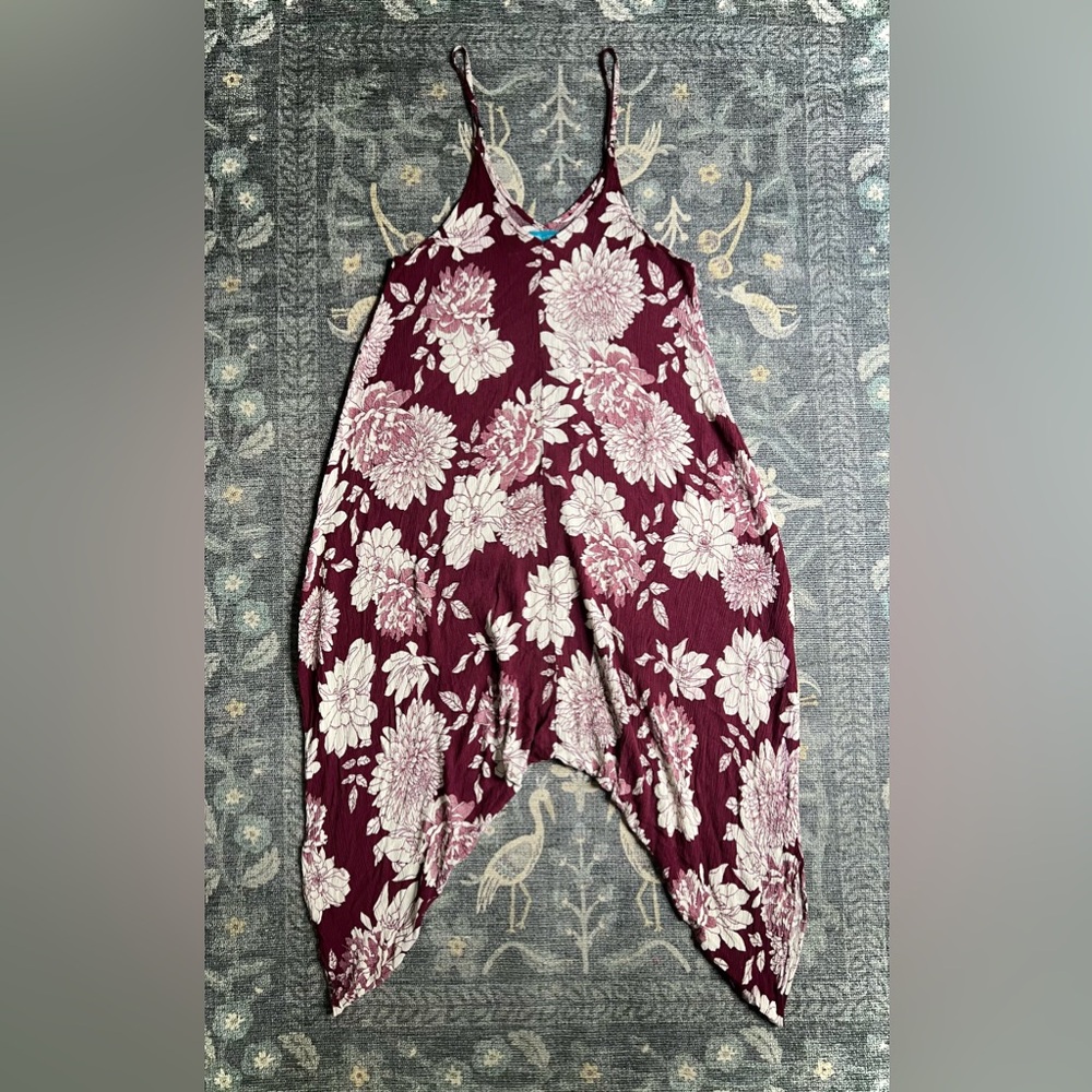 Daughters of Culture Burgundy Floral Jumpsuit